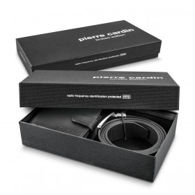 Pierre Cardin Leather Wallet Belt Gift Sets